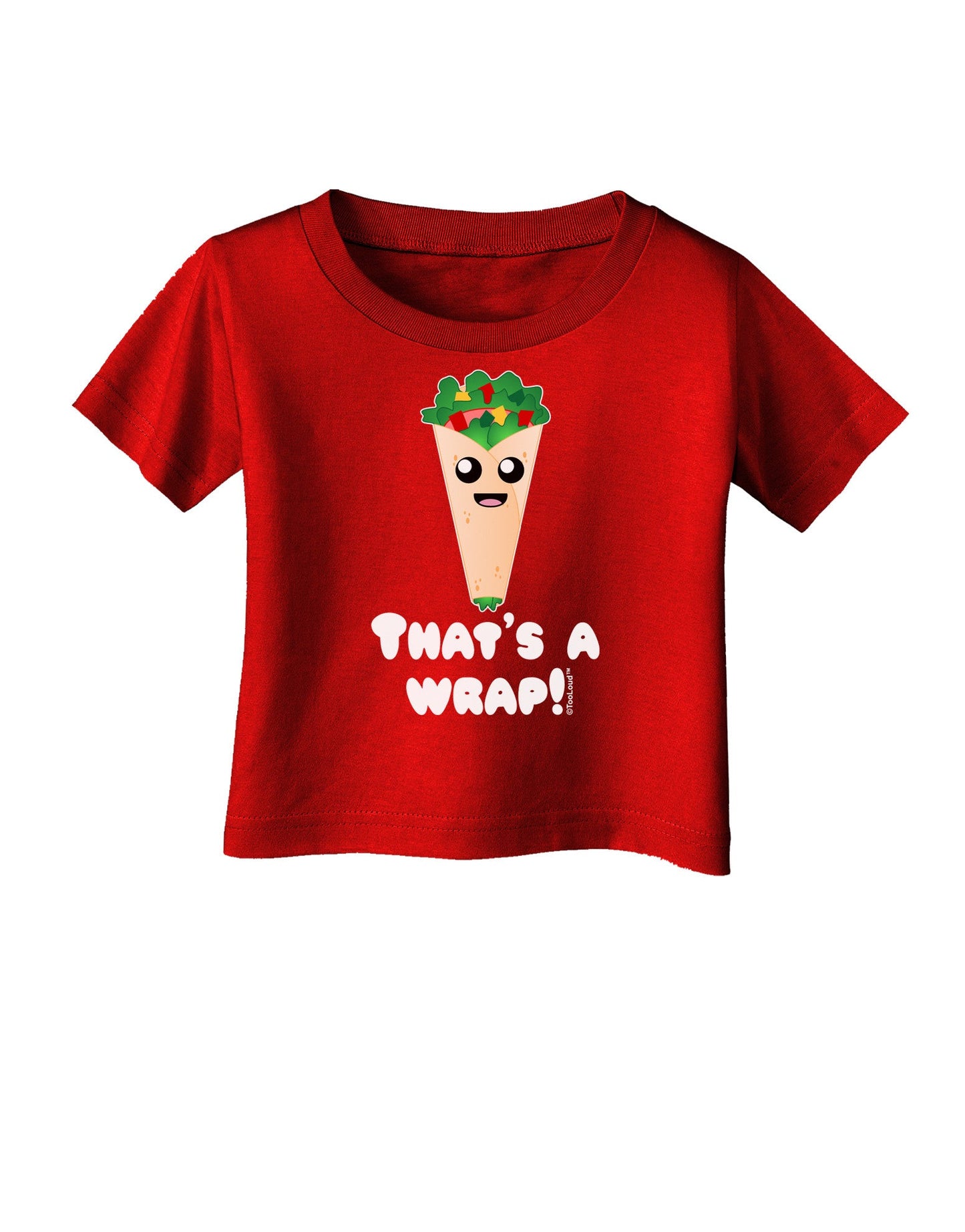 Thats A Wrap Cute Wrap Infant T-Shirt Dark-Infant T-Shirt-TooLoud-Red-06-Months-Davson Sales