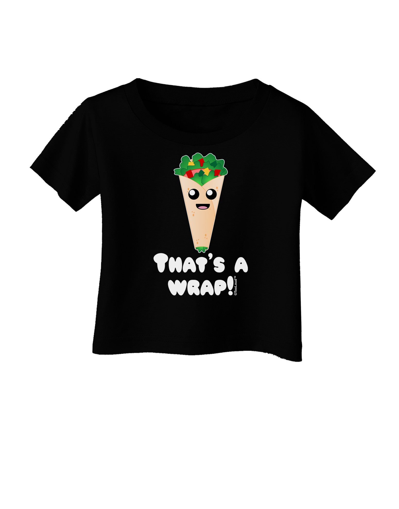 Thats A Wrap Cute Wrap Infant T-Shirt Dark-Infant T-Shirt-TooLoud-Black-06-Months-Davson Sales
