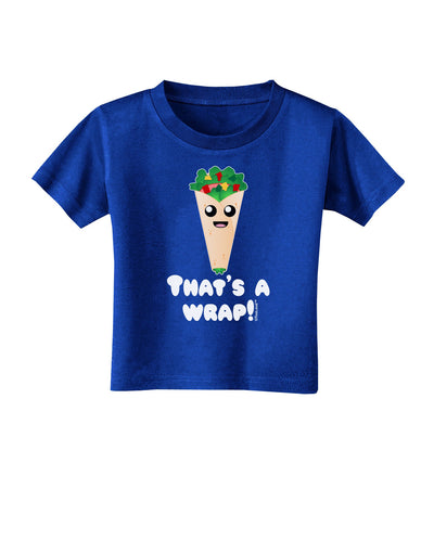 Thats A Wrap Cute Wrap Toddler T-Shirt Dark-Toddler T-Shirt-TooLoud-Royal-Blue-2T-Davson Sales