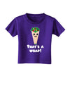 Thats A Wrap Cute Wrap Toddler T-Shirt Dark-Toddler T-Shirt-TooLoud-Purple-2T-Davson Sales