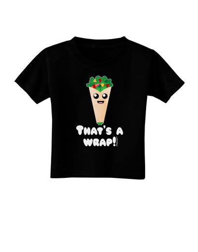 Thats A Wrap Cute Wrap Toddler T-Shirt Dark-Toddler T-Shirt-TooLoud-Black-2T-Davson Sales