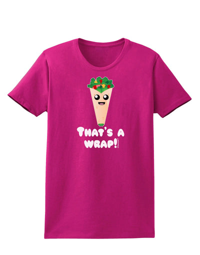 Thats A Wrap Cute Wrap Womens Dark T-Shirt-TooLoud-Hot-Pink-Small-Davson Sales