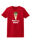 Thats A Wrap Cute Wrap Womens Dark T-Shirt-TooLoud-Red-X-Small-Davson Sales