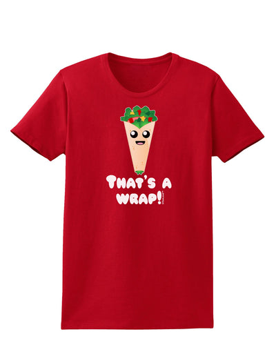 Thats A Wrap Cute Wrap Womens Dark T-Shirt-TooLoud-Red-X-Small-Davson Sales