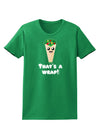 Thats A Wrap Cute Wrap Womens Dark T-Shirt-TooLoud-Kelly-Green-X-Small-Davson Sales