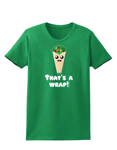 Thats A Wrap Cute Wrap Womens Dark T-Shirt-TooLoud-Kelly-Green-X-Small-Davson Sales