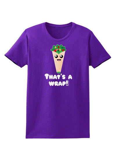 Thats A Wrap Cute Wrap Womens Dark T-Shirt-TooLoud-Purple-X-Small-Davson Sales