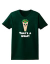 Thats A Wrap Cute Wrap Womens Dark T-Shirt-TooLoud-Forest-Green-Small-Davson Sales