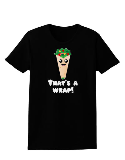 Thats A Wrap Cute Wrap Womens Dark T-Shirt-TooLoud-Black-X-Small-Davson Sales