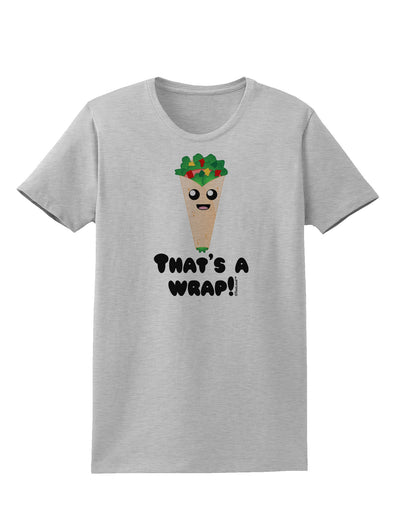 Thats A Wrap Cute Wrap Womens T-Shirt-Womens T-Shirt-TooLoud-AshGray-X-Small-Davson Sales