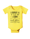 The Best Thing to Hold Onto in Life is Each Other Baby Romper Bodysuit-Baby Romper-TooLoud-Yellow-06-Months-Davson Sales