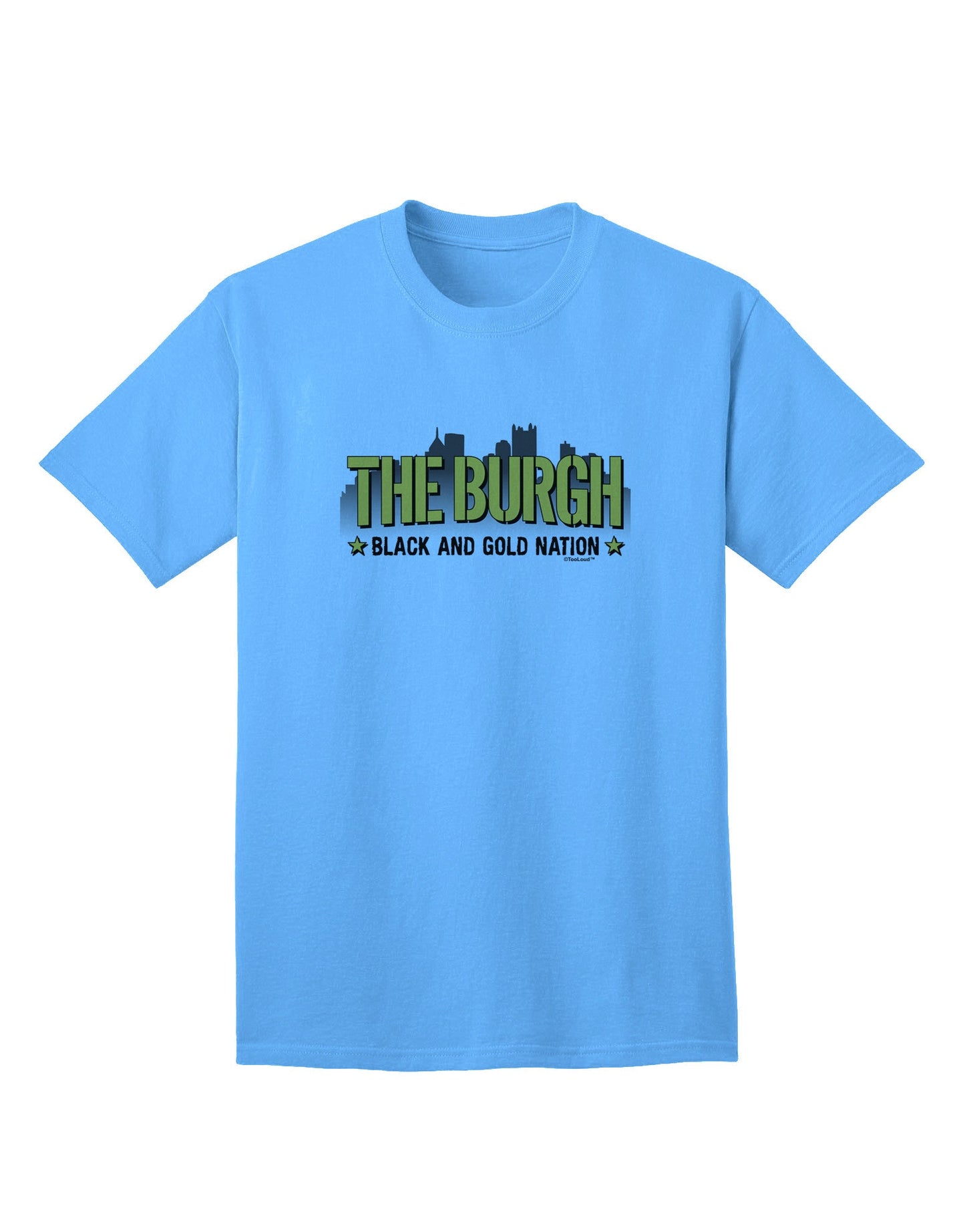 The Burgh Adult T-Shirt: Premium Quality Collection-Mens T-shirts-TooLoud-Aquatic-Blue-Small-Davson Sales