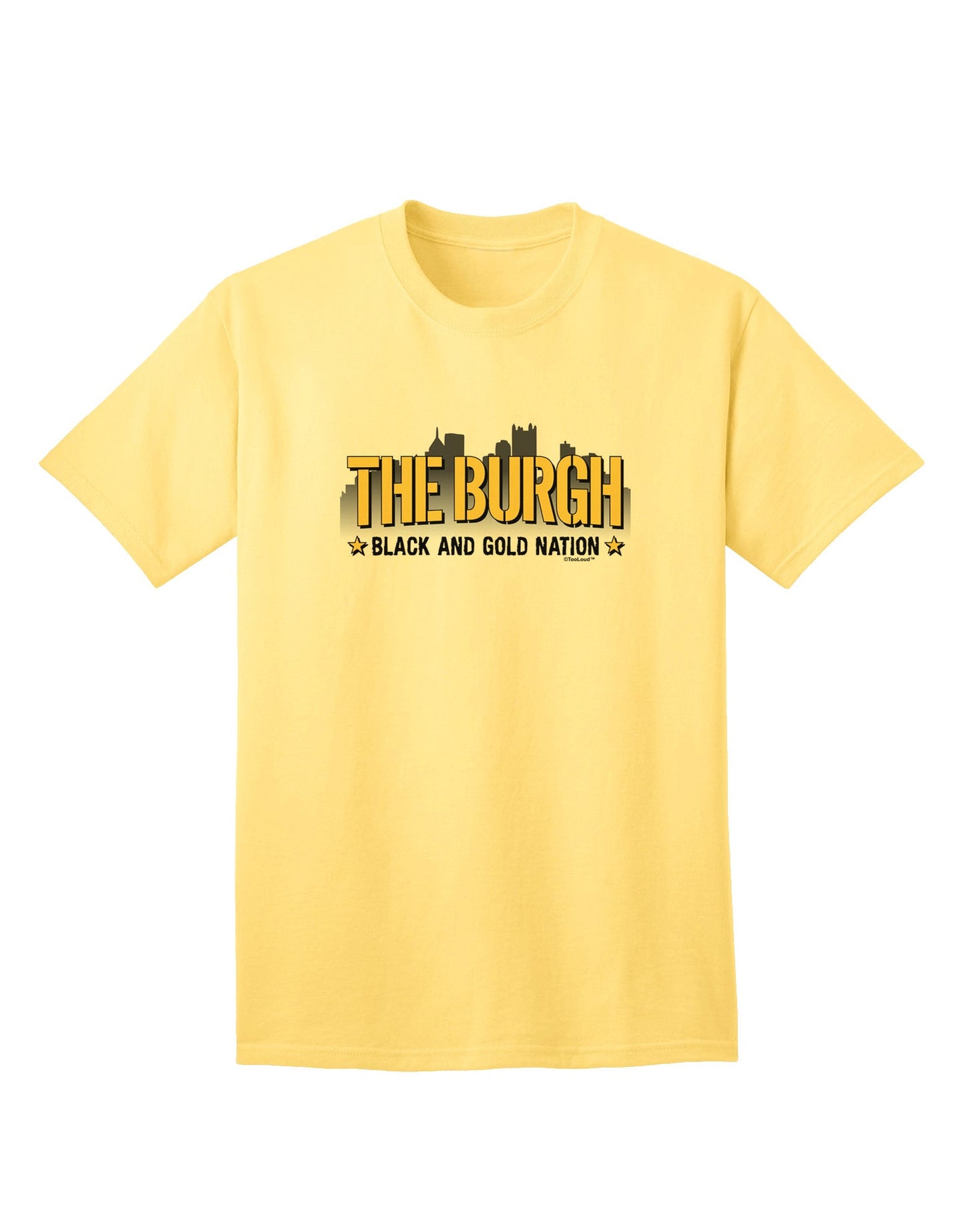 The Burgh Adult T-Shirt: Premium Quality Collection-Mens T-shirts-TooLoud-Yellow-Small-Davson Sales
