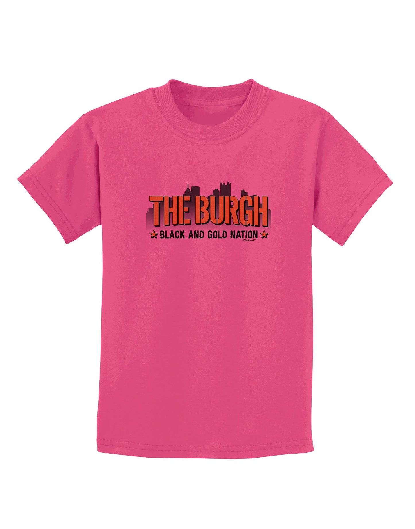 The Burgh Childrens T-Shirt-Childrens T-Shirt-TooLoud-Sangria-X-Small-Davson Sales