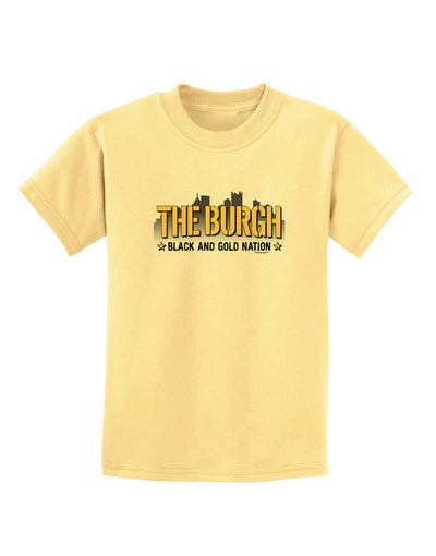 The Burgh Childrens T-Shirt-Childrens T-Shirt-TooLoud-Daffodil-Yellow-X-Small-Davson Sales