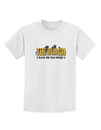 The Burgh Childrens T-Shirt-Childrens T-Shirt-TooLoud-White-X-Small-Davson Sales