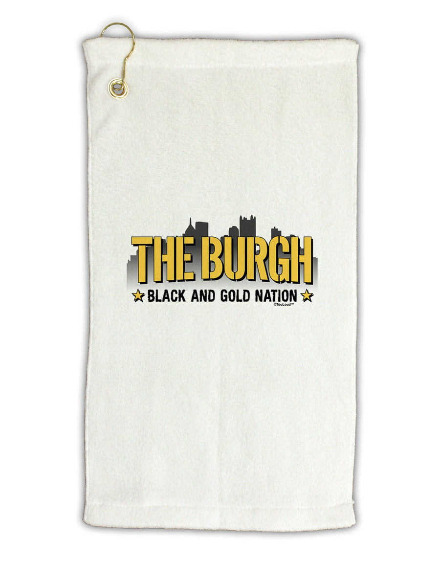 The Burgh Micro Terry Gromet Golf Towel 16 x 25 inch-Golf Towel-TooLoud-White-Davson Sales