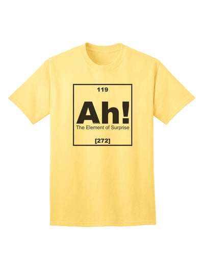 The Element of Surprise Funny Science Adult T-Shirt - A Captivating Addition to Your Wardrobe by TooLoud-Mens T-shirts-TooLoud-Yellow-Small-Davson Sales