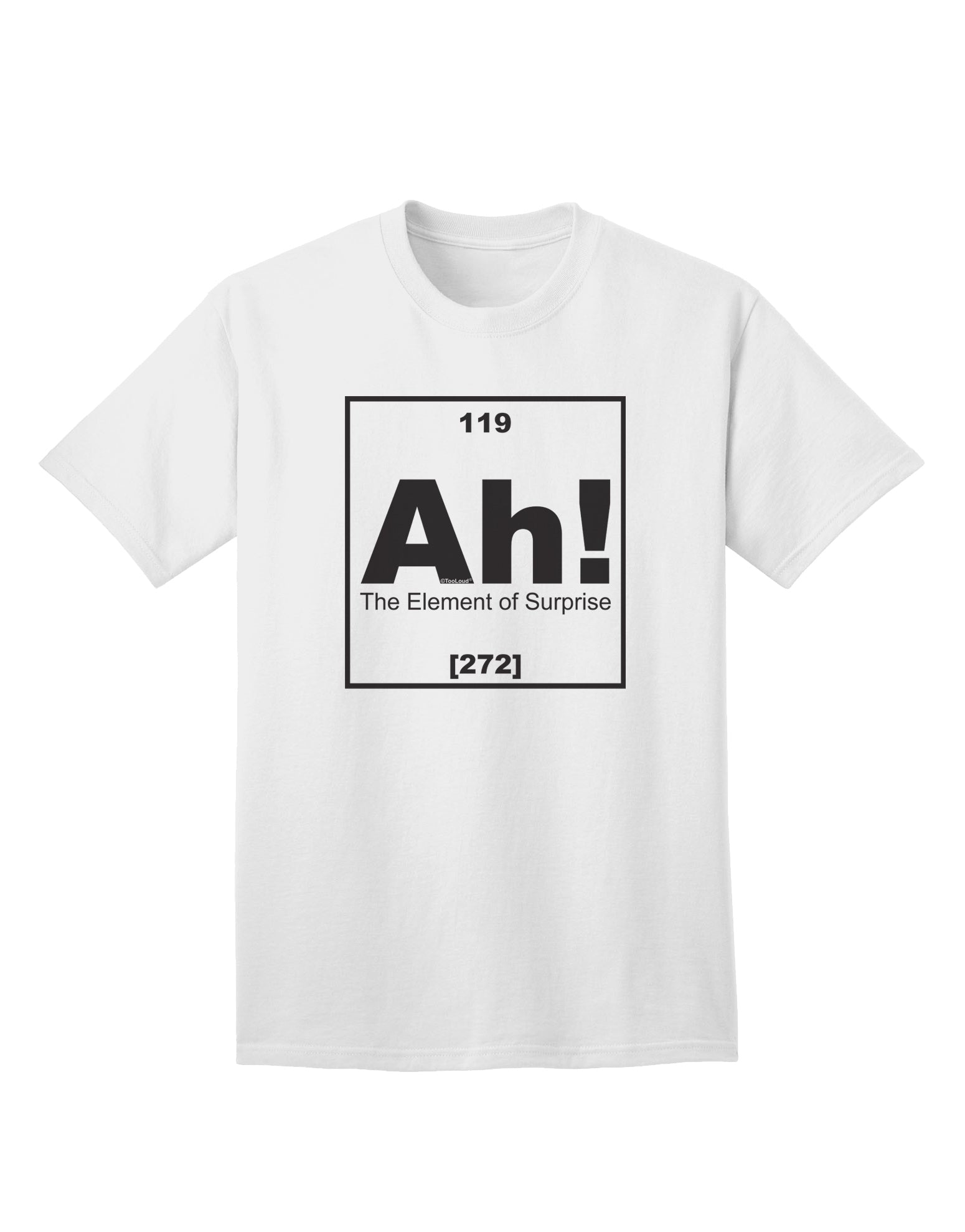 The Element of Surprise Funny Science Adult T-Shirt - A Captivating Addition to Your Wardrobe by TooLoud-Mens T-shirts-TooLoud-White-Small-Davson Sales