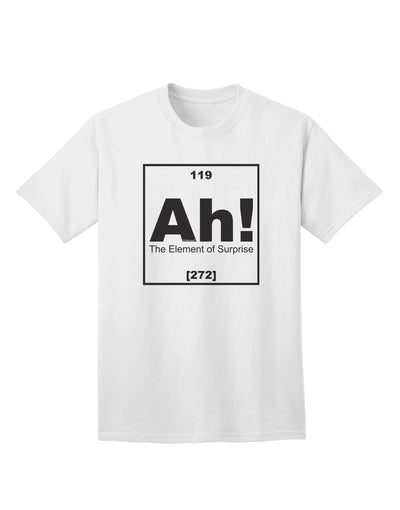 The Element of Surprise Funny Science Adult T-Shirt - A Captivating Addition to Your Wardrobe by TooLoud-Mens T-shirts-TooLoud-White-Small-Davson Sales