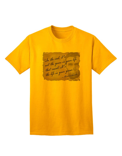 The Exquisite Lincoln Adult T-Shirt by TooLoud: Embrace Timeless Style-Mens T-shirts-TooLoud-Gold-Small-Davson Sales