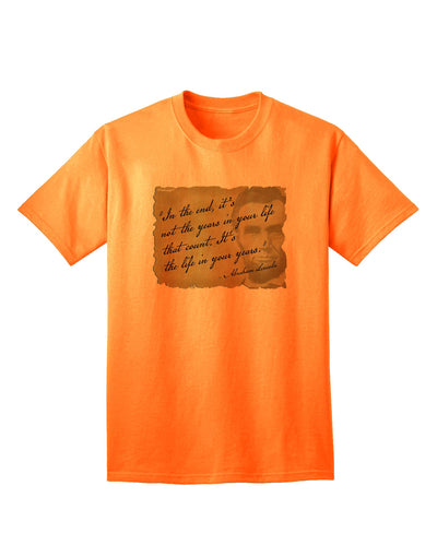 The Exquisite Lincoln Adult T-Shirt by TooLoud: Embrace Timeless Style-Mens T-shirts-TooLoud-Neon-Orange-Small-Davson Sales