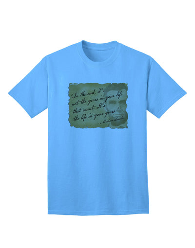 The Exquisite Lincoln Adult T-Shirt by TooLoud: Embrace Timeless Style-Mens T-shirts-TooLoud-Aquatic-Blue-Small-Davson Sales