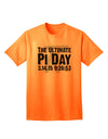 The Exquisite Pi Day Text Adult T-Shirt by TooLoud-Mens T-shirts-TooLoud-Neon-Orange-Small-Davson Sales