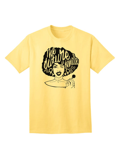 The Future Is Female Adult T-Shirt by TooLoud - Embrace Empowerment with Style-Mens T-shirts-TooLoud-Yellow-Small-Davson Sales