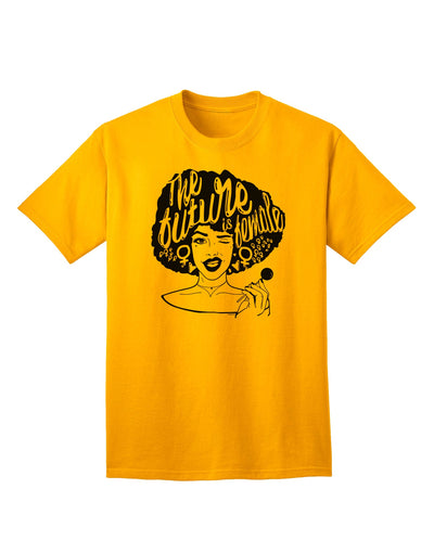 The Future Is Female Adult T-Shirt by TooLoud - Embrace Empowerment with Style-Mens T-shirts-TooLoud-Gold-Small-Davson Sales