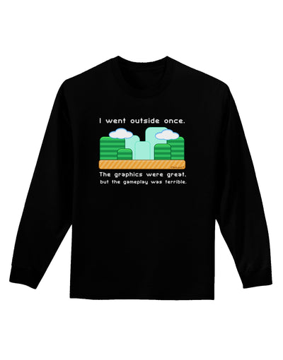 The Gameplay Was Terrible Adult Long Sleeve Dark T-Shirt-TooLoud-Black-Small-Davson Sales