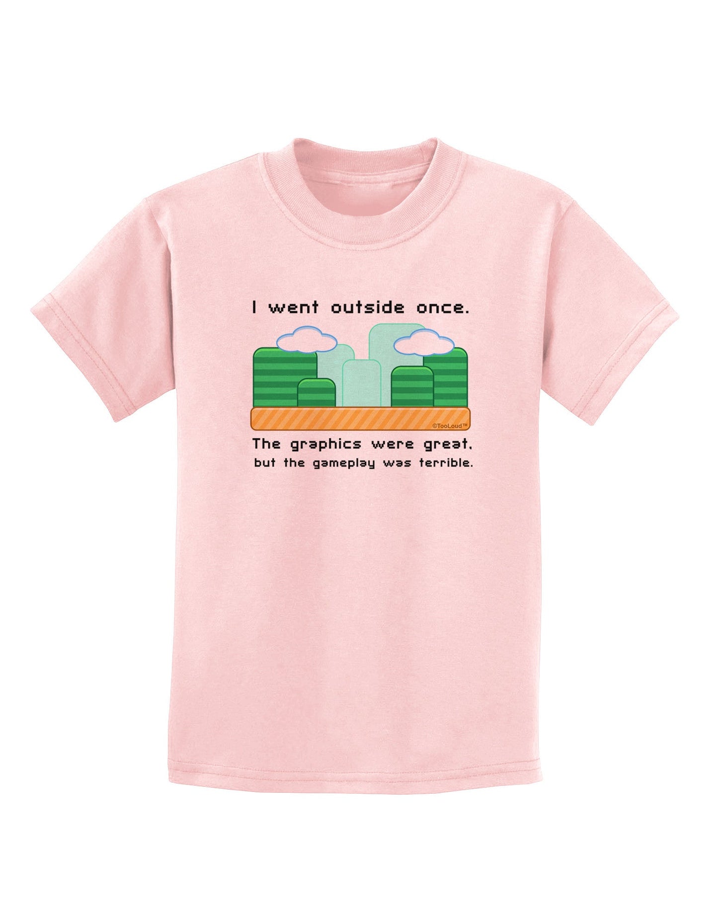 The Gameplay Was Terrible Childrens T-Shirt-Childrens T-Shirt-TooLoud-PalePink-X-Small-Davson Sales