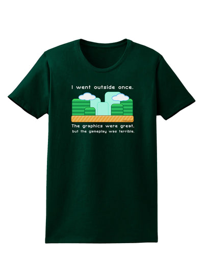 The Gameplay Was Terrible Womens Dark T-Shirt-TooLoud-Forest-Green-Small-Davson Sales