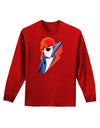 The Glam Rebel Adult Long Sleeve Dark T-Shirt-TooLoud-Red-Small-Davson Sales