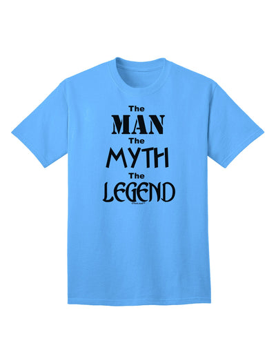 The Iconic Adult T-Shirt: Embrace the Legend with The Man The Myth The Legend Collection by TooLoud-Mens T-shirts-TooLoud-Aquatic-Blue-Small-Davson Sales