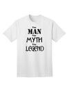 The Iconic Adult T-Shirt: Embrace the Legend with The Man The Myth The Legend Collection by TooLoud-Mens T-shirts-TooLoud-White-Small-Davson Sales