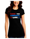 The Liberal Life Juniors Petite Crew Dark T-Shirt-T-Shirts Juniors Tops-TooLoud-Black-Juniors Fitted Small-Davson Sales