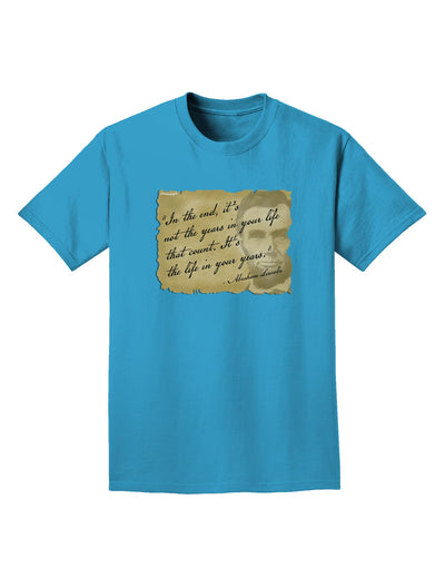 The Life In Your Years Lincoln Adult Dark T-Shirt by TooLoud-Mens T-Shirt-TooLoud-Turquoise-Small-Davson Sales