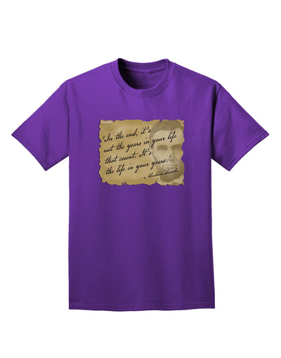 The Life In Your Years Lincoln Adult Dark T-Shirt by TooLoud-Mens T-Shirt-TooLoud-Purple-Small-Davson Sales