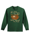 The Moon Herself Howls Adult Long Sleeve Dark T-Shirt-TooLoud-Dark-Green-Small-Davson Sales