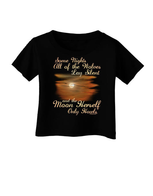 The Moon Herself Howls Infant T-Shirt Dark-Infant T-Shirt-TooLoud-Black-06-Months-Davson Sales