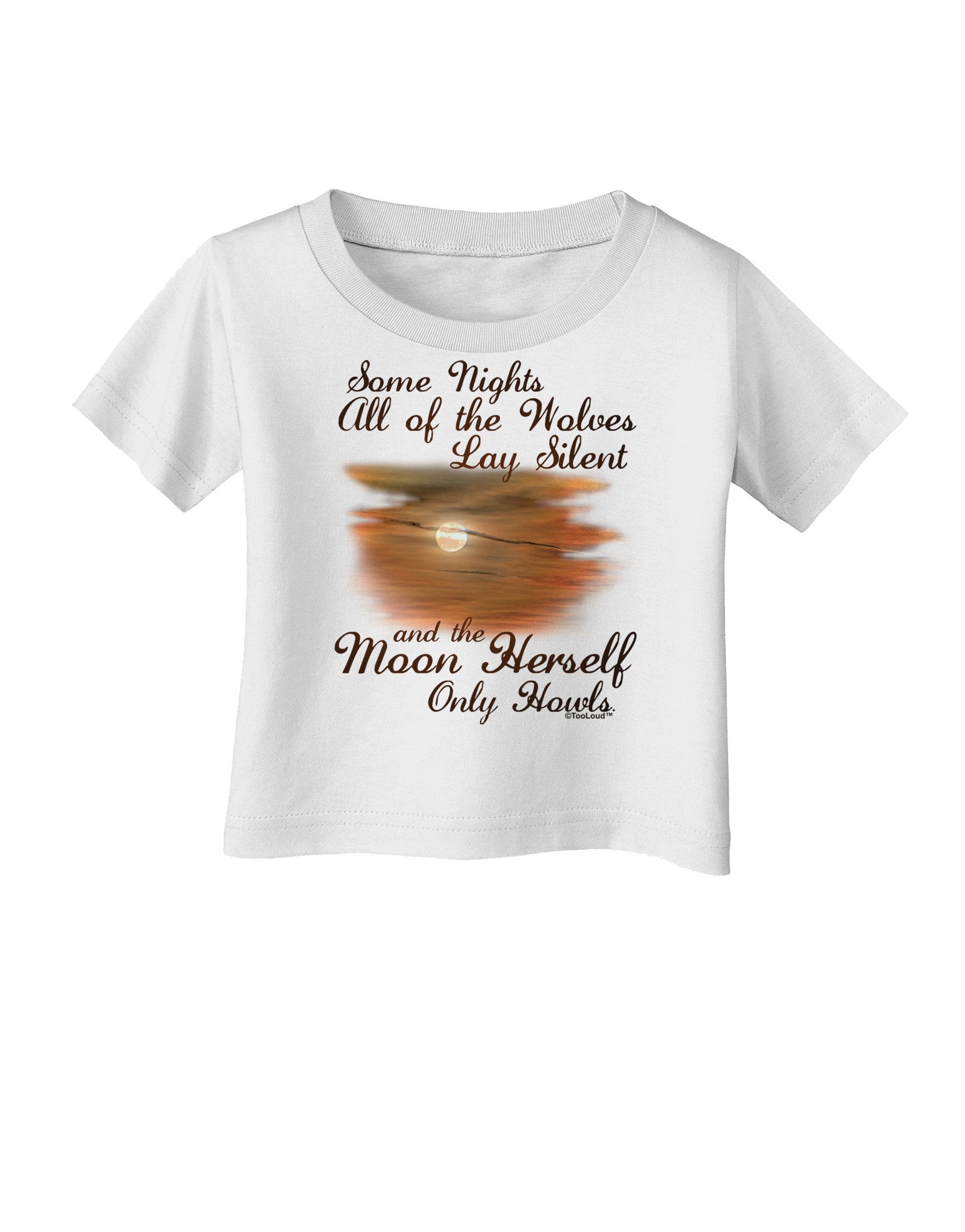 The Moon Herself Howls Infant T-Shirt-Infant T-Shirt-TooLoud-White-06-Months-Davson Sales