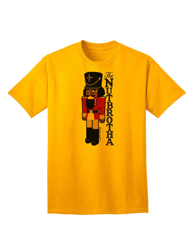 The Nutbrotha - Black Nutcracker Adult T-Shirt-Mens T-Shirt-TooLoud-Gold-Small-Davson Sales