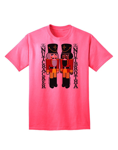 The Nutcracker and Nutbrotha Adult T-Shirt-Mens T-Shirt-TooLoud-Neon-Pink-Small-Davson Sales