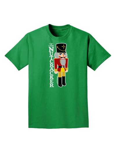 The Nutcracker with Text Adult Dark T-Shirt-Mens T-Shirt-TooLoud-Kelly-Green-Small-Davson Sales