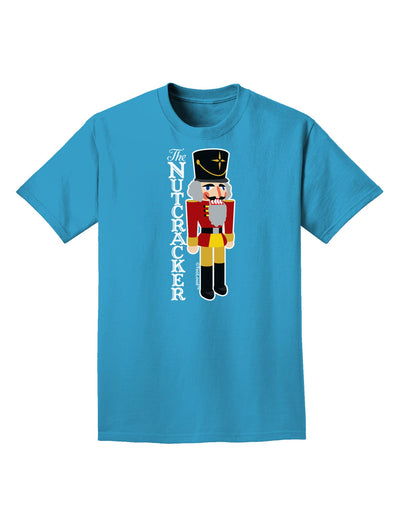 The Nutcracker with Text Adult Dark T-Shirt-Mens T-Shirt-TooLoud-Turquoise-Small-Davson Sales