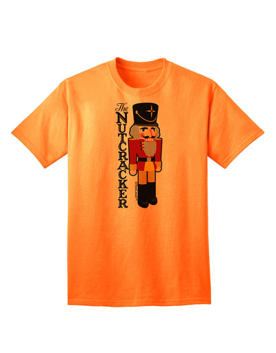 The Nutcracker with Text Adult T-Shirt-Mens T-Shirt-TooLoud-Neon-Orange-Small-Davson Sales