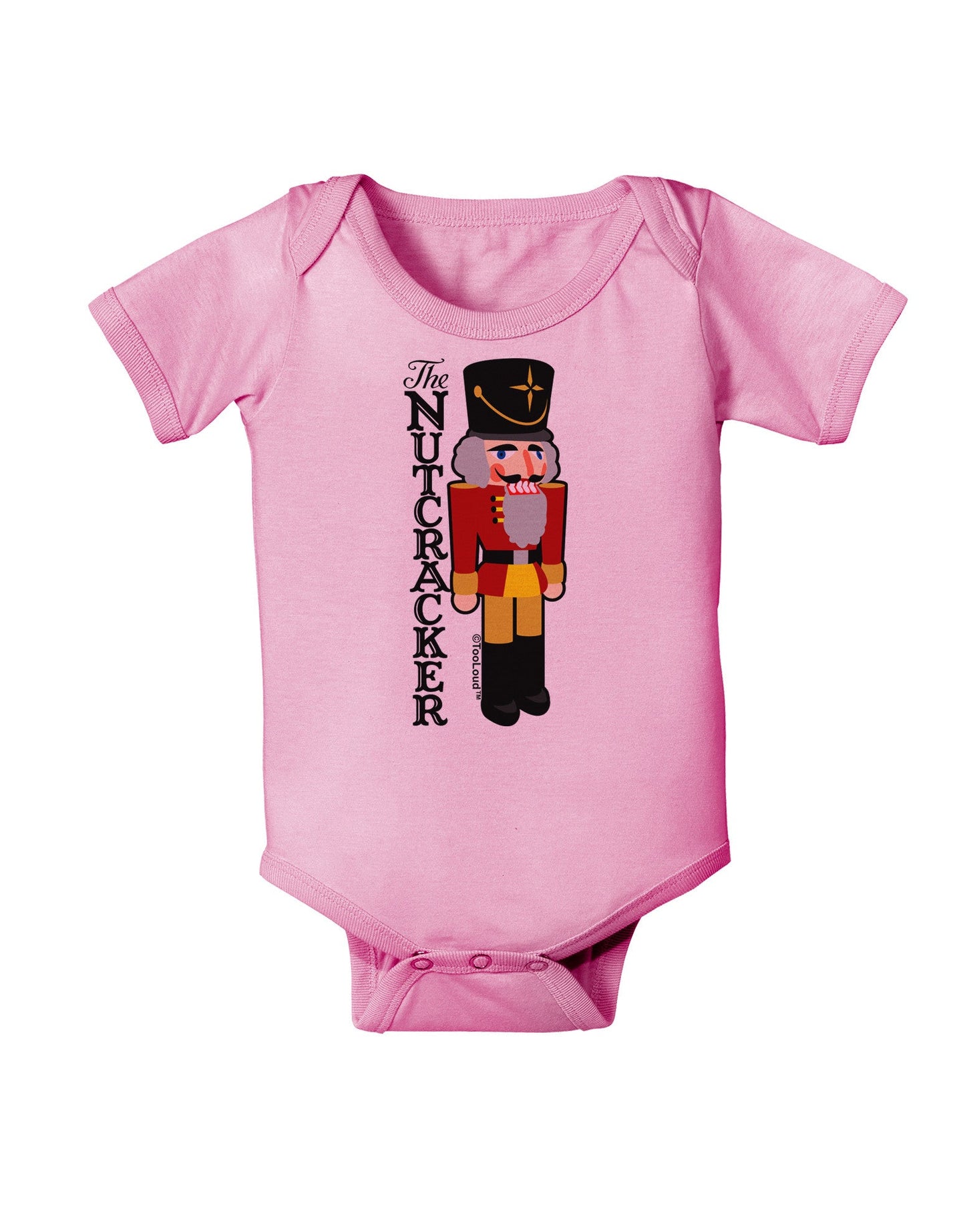 The Nutcracker with Text Baby Romper Bodysuit by-Baby Romper-TooLoud-Pink-06-Months-Davson Sales