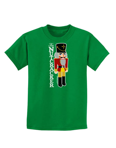 The Nutcracker with Text Childrens Dark T-Shirt-Childrens T-Shirt-TooLoud-Kelly-Green-X-Small-Davson Sales