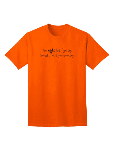 The Potential for Success - Motivational Adult T-Shirt with Inspiring Words-Mens T-shirts-TooLoud-Orange-Small-Davson Sales